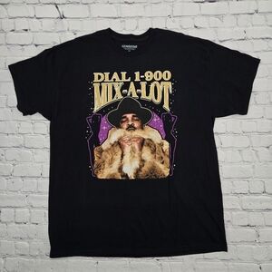 Sir Mix-A-Lot Adult Graphic Black T-Shirt